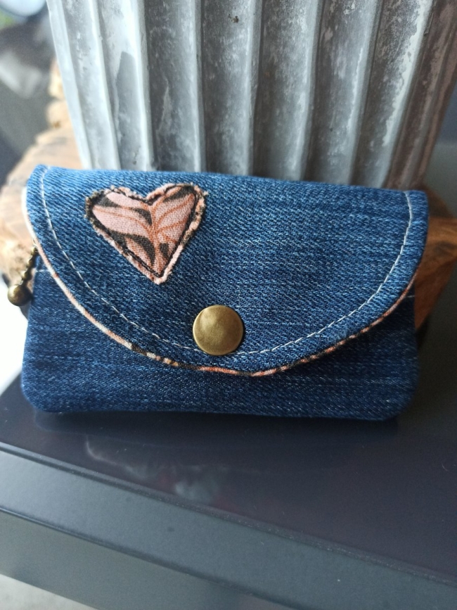 Petit porte-monnaie coeur sauvage